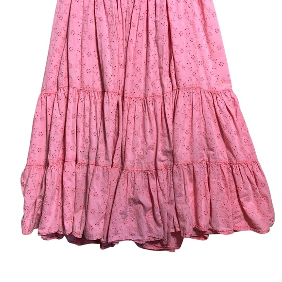 Free People Pink Strapless Pintuck Paradise Maxi Dress Womens S - Picture 7 of 9